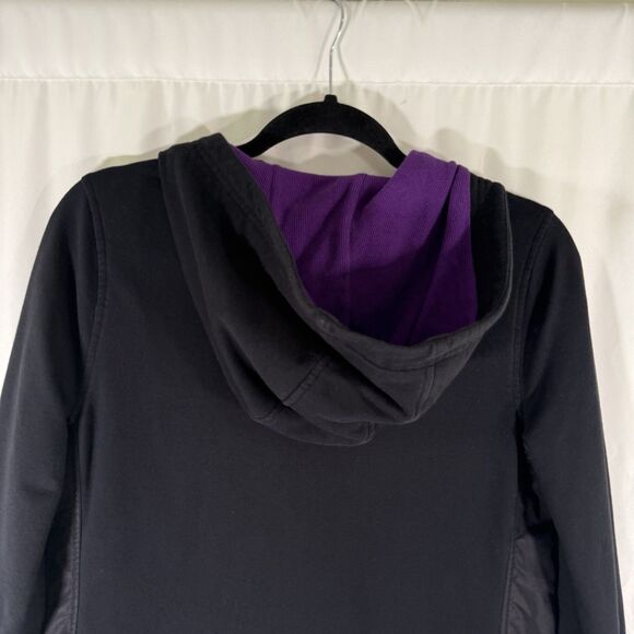 Lauren Ralph Lauren Active Hoodie Women's Medium Black Zip Pockets Full Zip - Picture 10 of 11